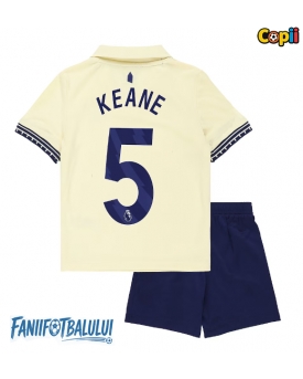 Everton Michael Keane #5 Echipament de Fotbal Replică 2025-26 Copii Deplasare (+ Șorturi)